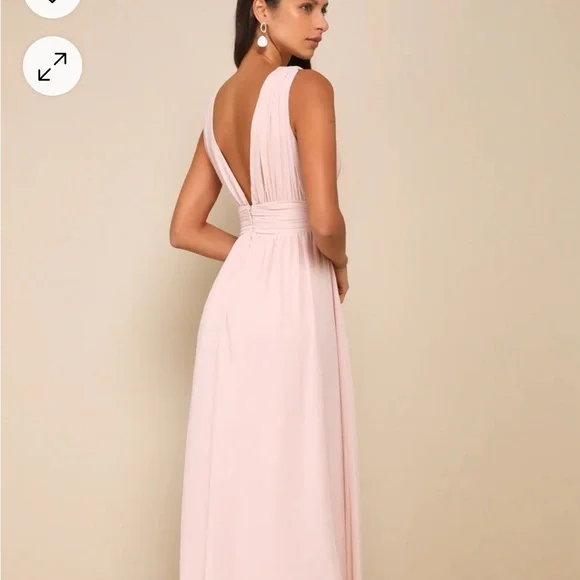 Lulus Blush Pink Bridesmaid Dress - Picture 7 of 8